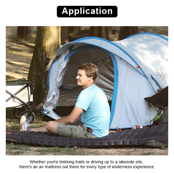 10cm Thickness Sleeping Bag Mat Double Wide Sleeping Bag With Pillow For Camping