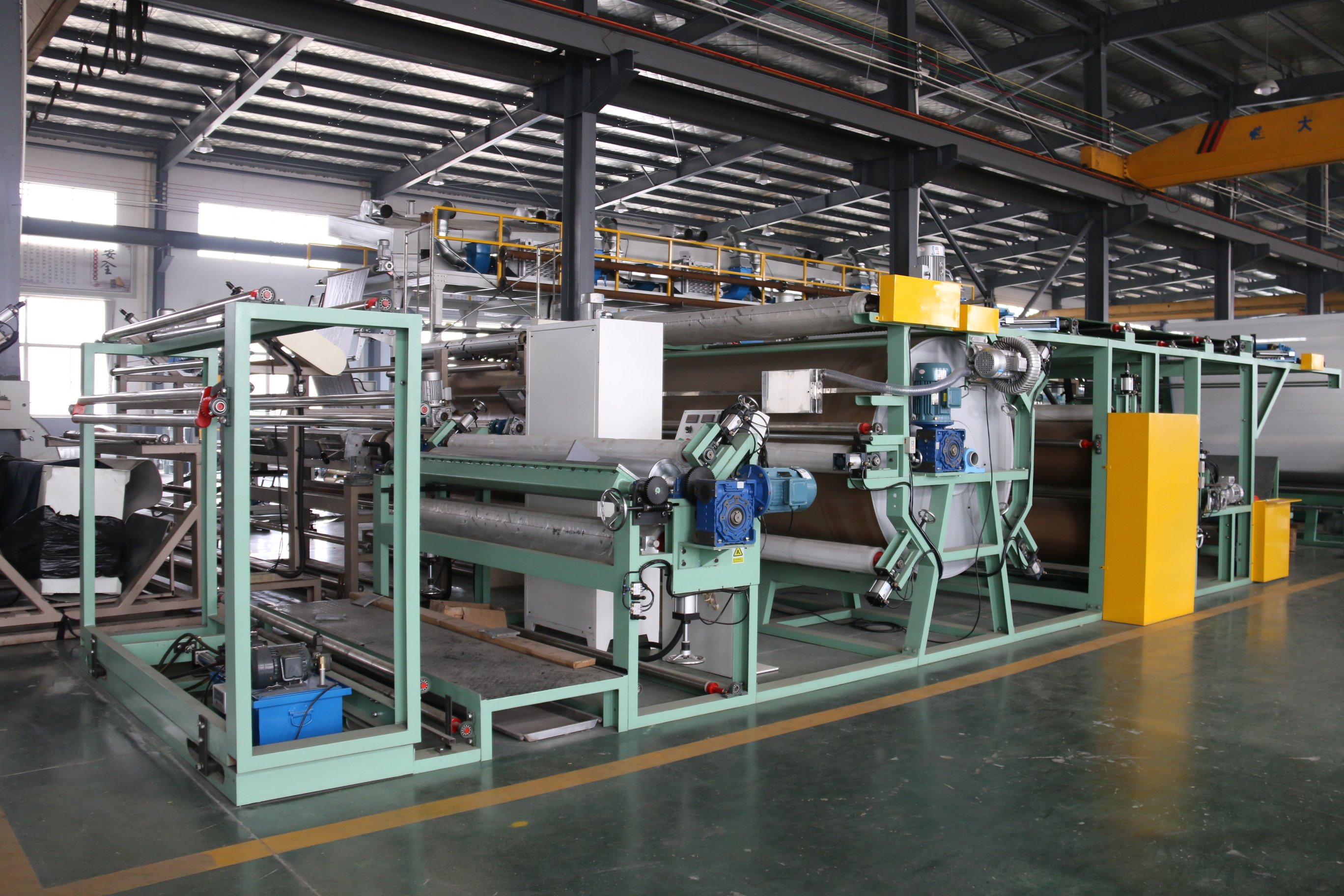 1200-2200mm Max Width Fabric to Foam Film Laminating Machine with Foam Base Material