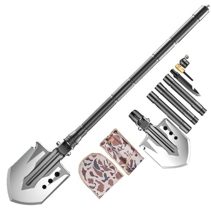 Lightweight Multifunctional Outdoor Shovel , Farming Multipurpose Folding Shovel