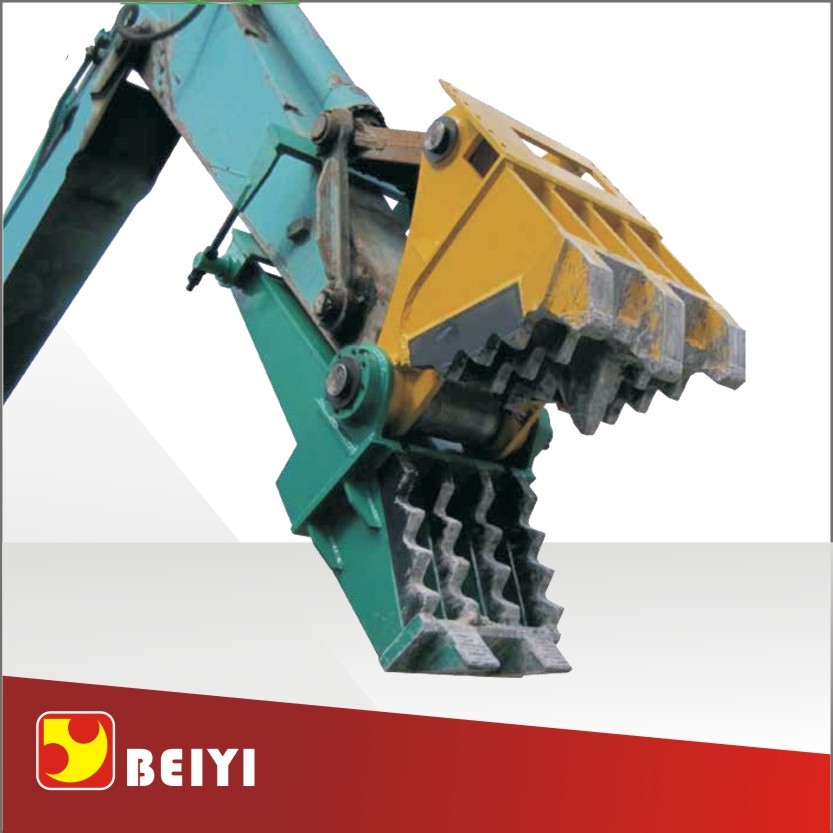 Excavator attachment demolition tools small rock crusher suppliers