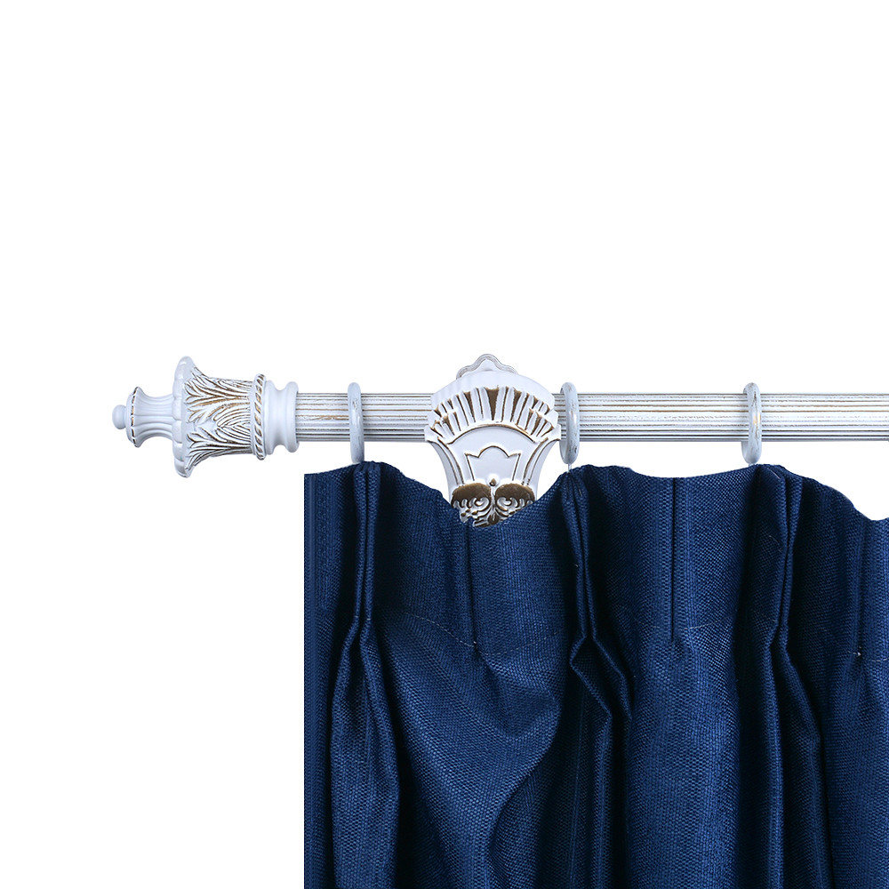 Retro Style Pipe Curtain Rods 28mm Resin Cup Shape