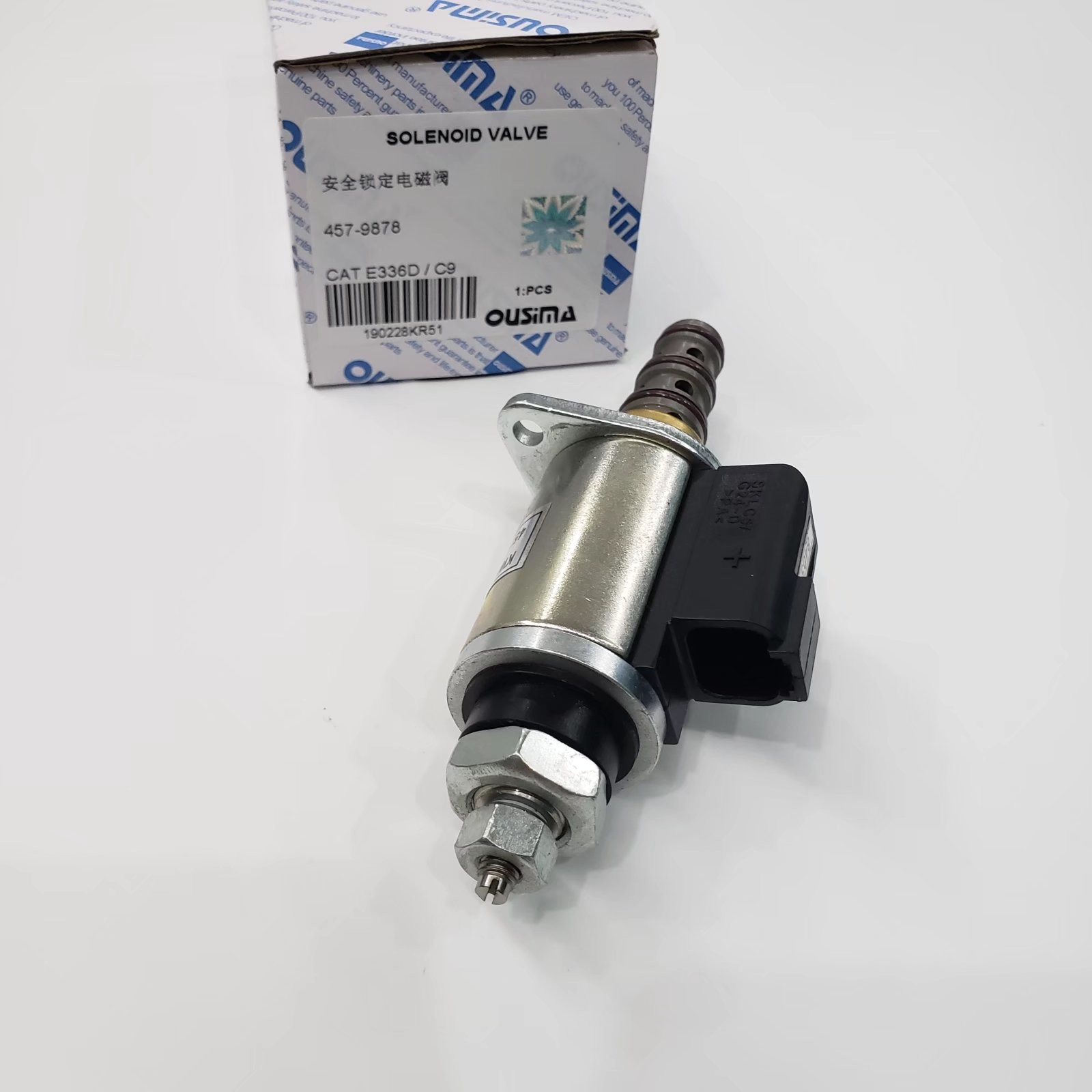 OUSIMA 457-9878 Fuel Shutdown Solenoid Valve For E336D C9 Diesel Engine Spare Parts