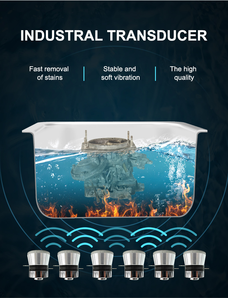 40khz Ultrasonic Cleaning Machine 600w Metal Ultrasonic Jewelry Cleaner