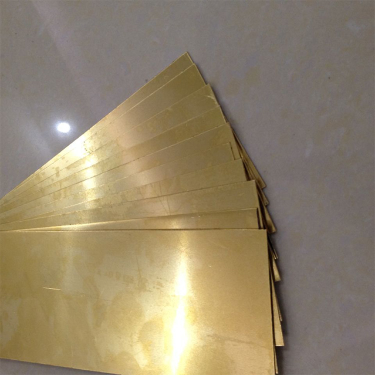 Golden 0.02-0.3mm Thickness Copper Decorative Sheet Metal High Tensile Strength