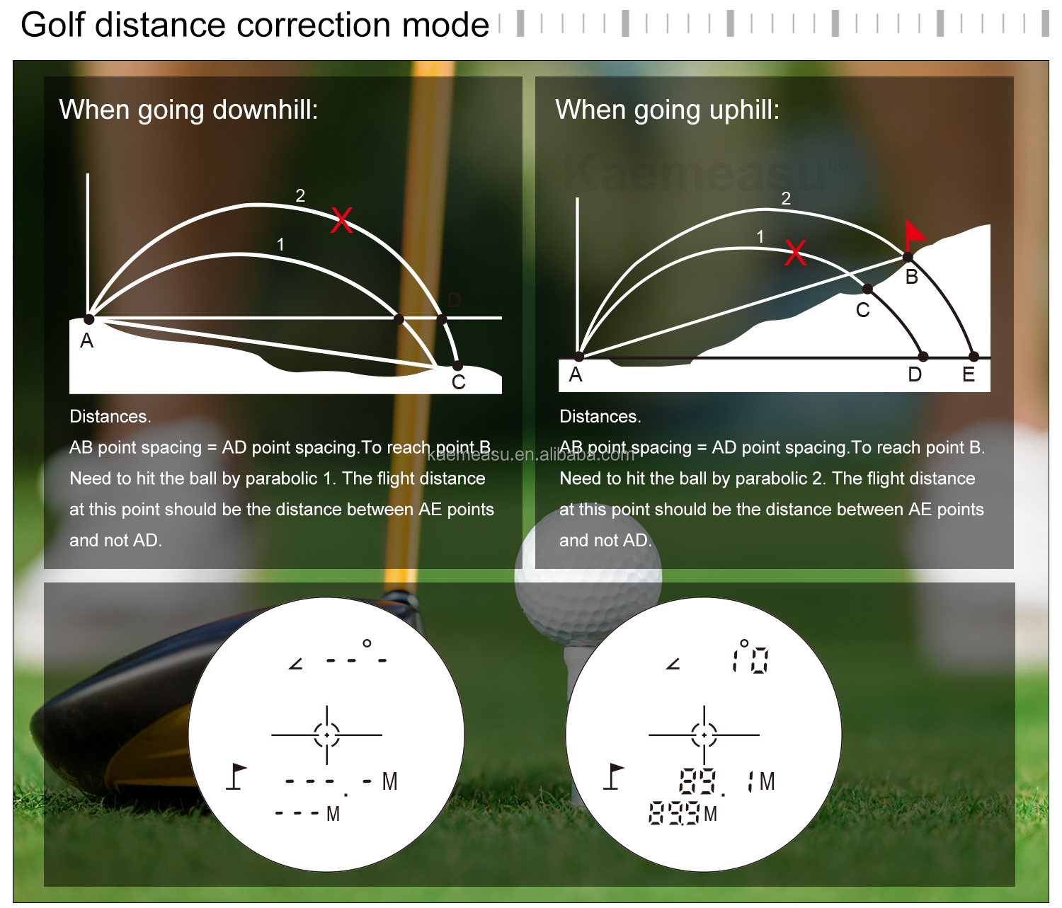Telescope Golf Rangefinder Laser Distance Meter Hunting Rangefinder Laser Golf Rangefinder
