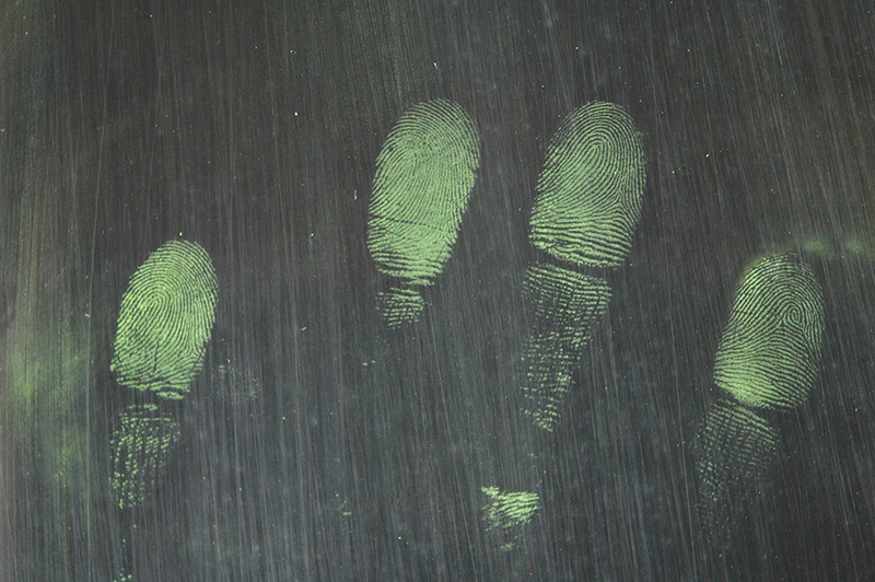 C115 Yellow fluorescent magnetic fingerprint powder