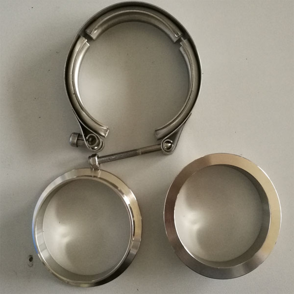 Universal Year Stainless Steel 1.75'' Inch V Band Clamps for Turbo Exhaust Pipe Easy Installation