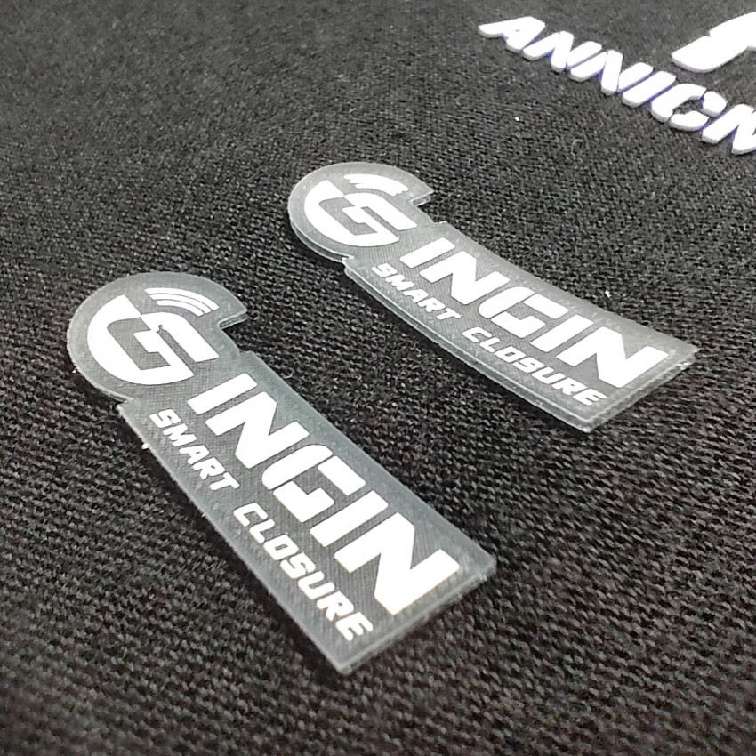 TPU Rubber Silicone Heat Transfer Logo Embossed Garment Label Iron On 3D Football Logo
