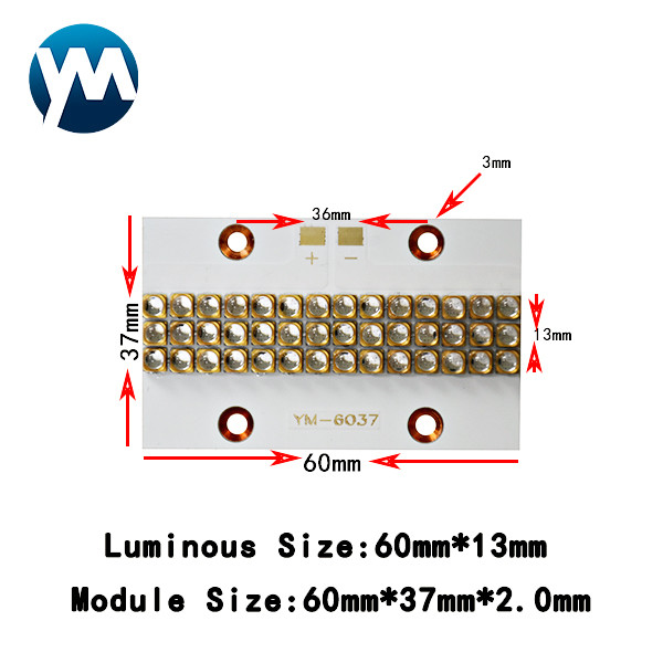 Customized UV LED Lamp 120w 3535 SMD Quartz Lens For UV Printer