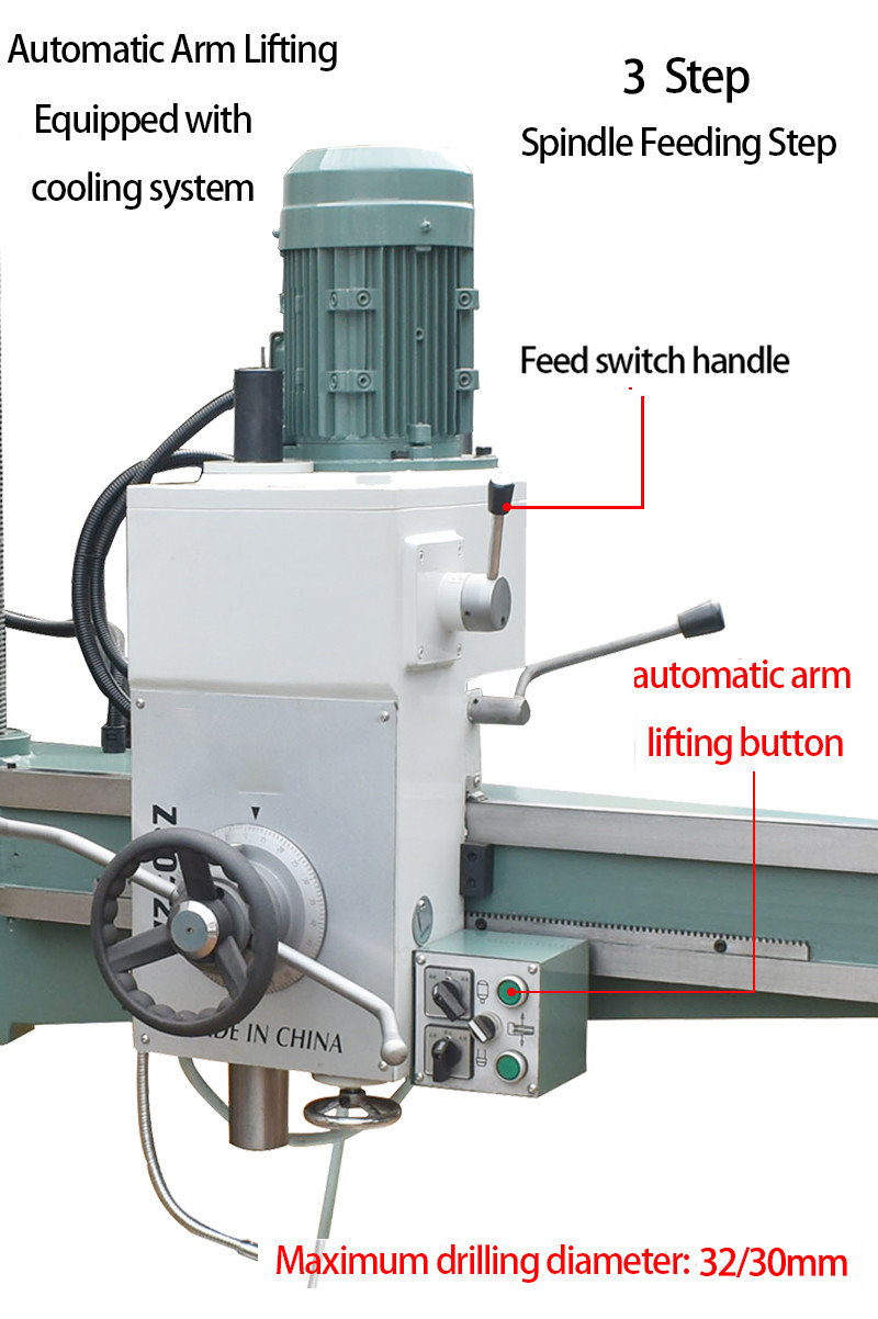 Radial Drilling Machine Automatic Feed Type Z3032A*10 Mechanical Drive Automatic Feed Radial Drilling Machine
