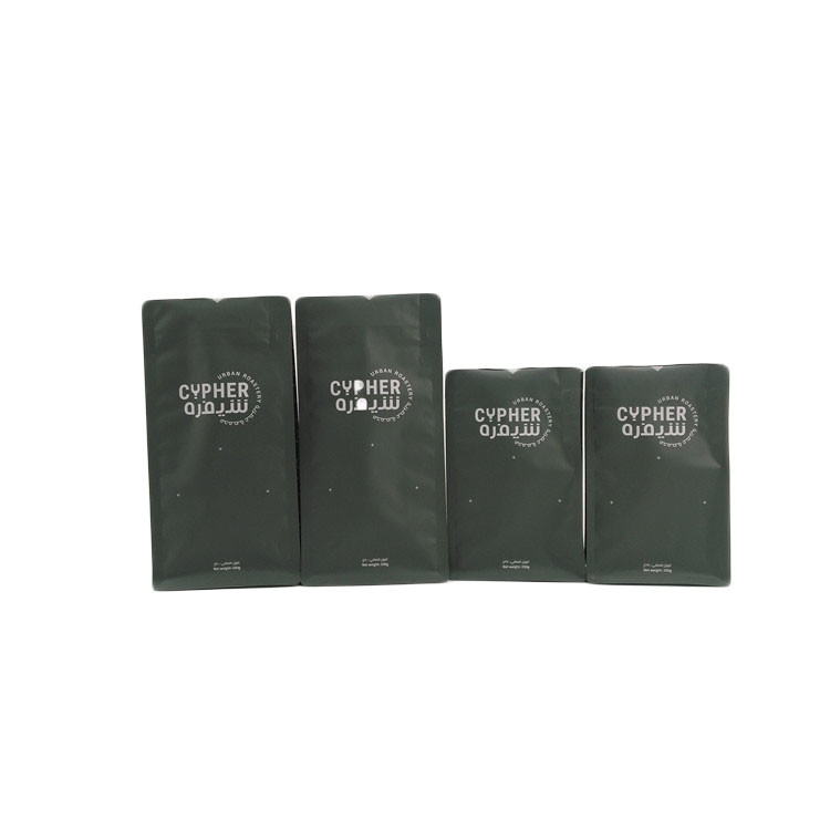 Double Mylar Bottom Gusset Bags Biodegradeble Plastic Packaging With Valve