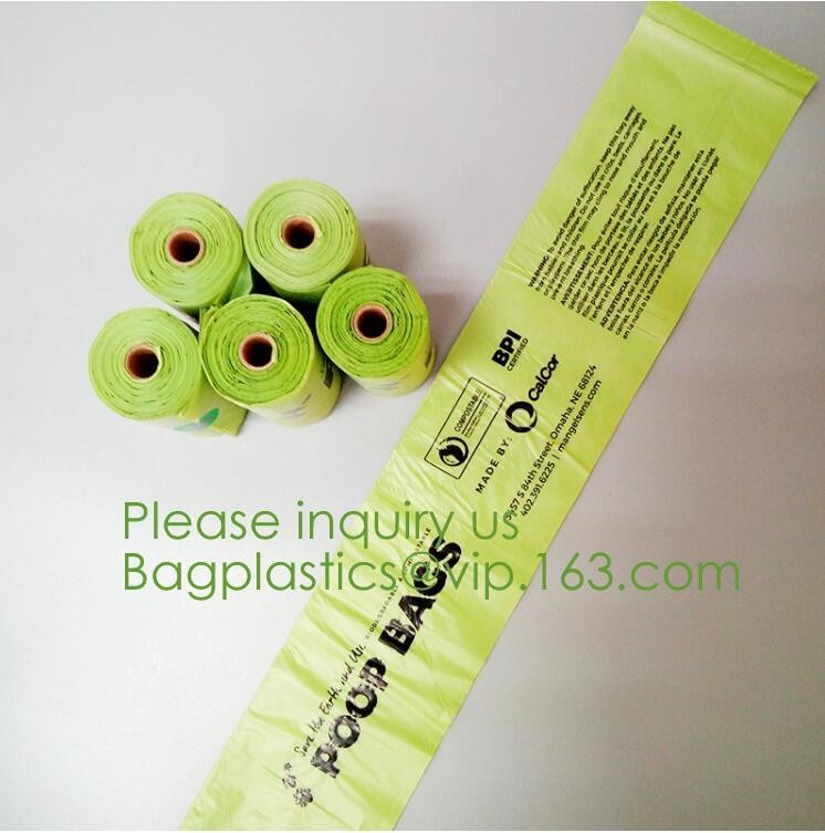 Eco friendly Compostable Biodegradable commercial bags,100% Environment Friendly Compostable Cornstarch Garbage Bags pac