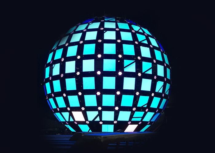 High Fresh Frequency 1R1G1B SMD2121 P4 Led Ball Screen For Airport Station