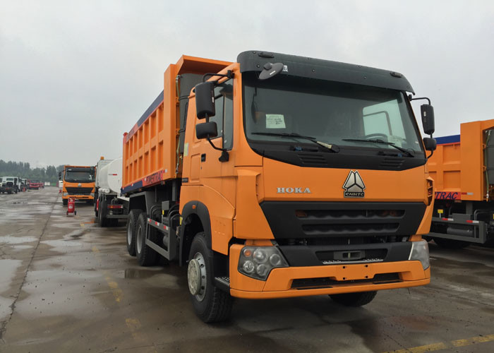 LHD 6X4 Heavy Duty Tipper Dump Truck 10 Wheels 30 - 40 Tons For Mining Industry