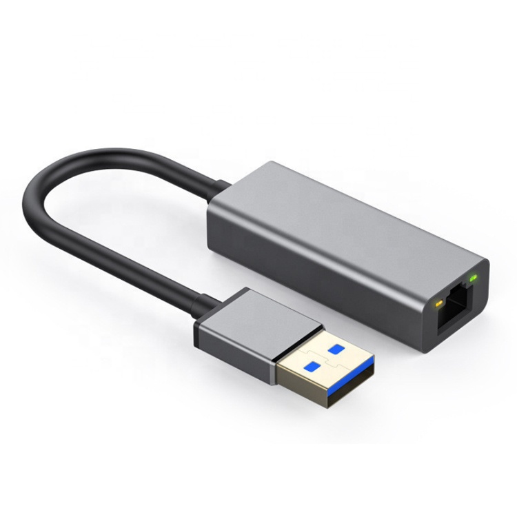Super Speed 1000Mbps Metal Shell USB 3.0 to Gigabit RJ45 Ethernet Adapter
