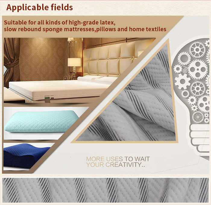 100% Bamboo Jacquard Knitted Fabric Mattress Pillow Quilted Home Textile
