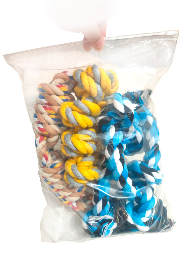 Chewer Toy Large Dog Aggressive Colors Crocheted Indestructible Rope Polyester Material