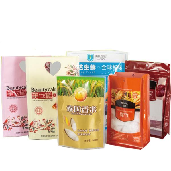 Stand Up Multi Printing Vacuum Sealer Bags for Customized Color Resealable Dried