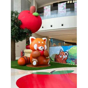 Original Custom Handmade Bear Cartoon FRP Sculpture - Ideal for IP Check-in