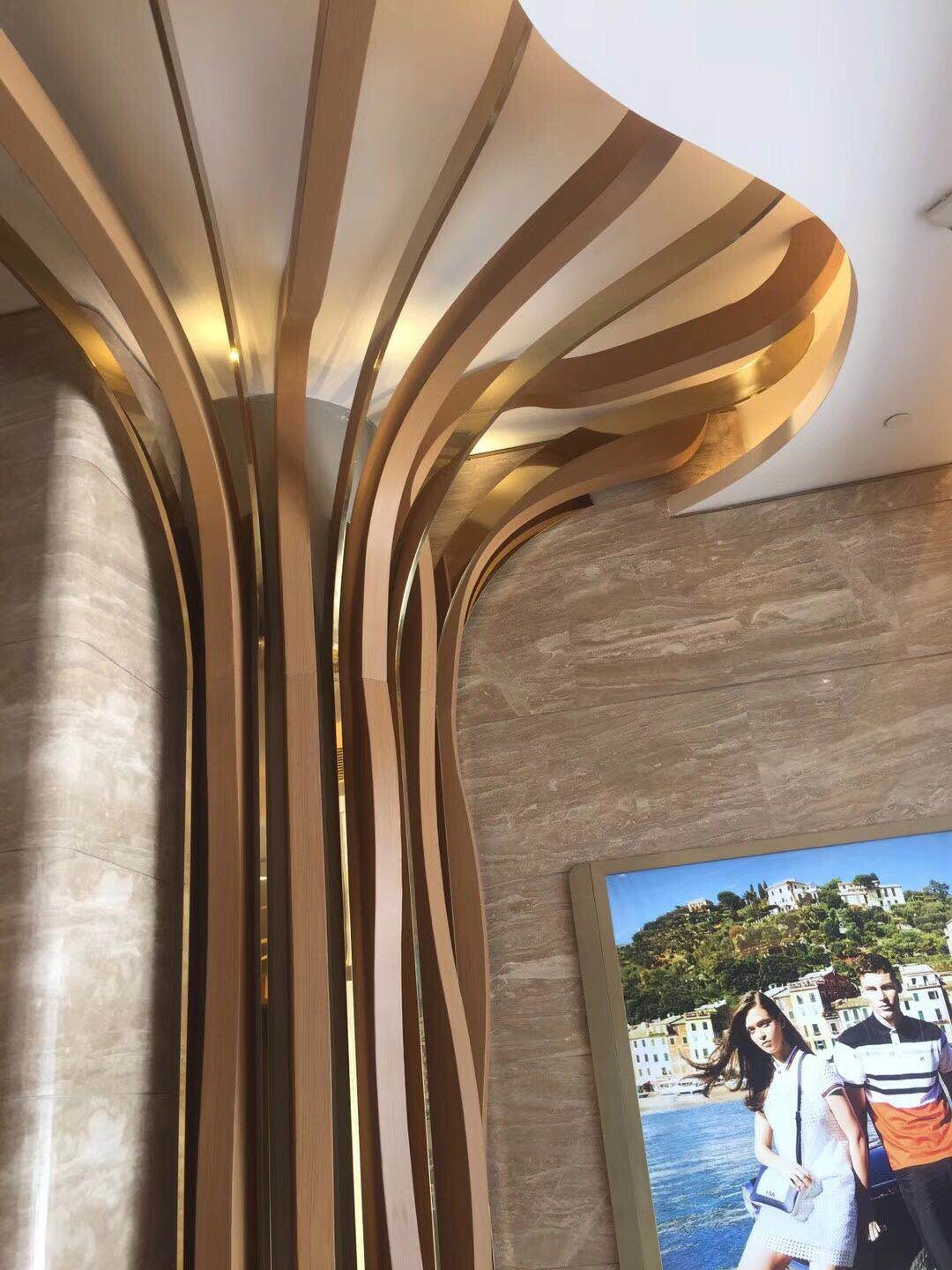 Hairline Finish Stainless Steel Wall Trim Wall Panel Trim 201 304 316 For Wall Ceiling Frame Furniture Decoration