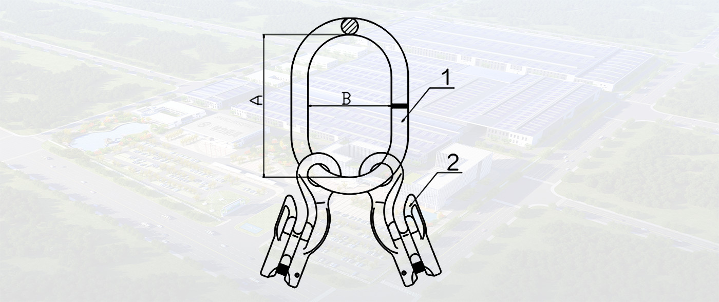 SLR1067-G100 MASTER LINK WITH DOUBLE GRAB HOOK