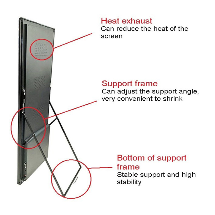 High Refresh Rate Portable SMD 2121 P3 Indoor Led Poster