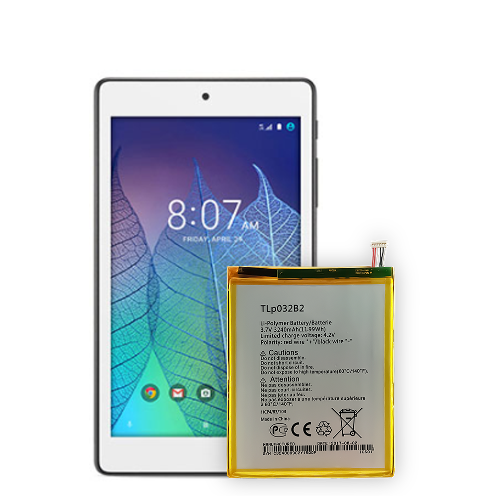 White TLP030B2 3240mAh Mobile Phone Battery for Alcatel Pop 7 Pop 7S Pop 7 LTE Pixi 8