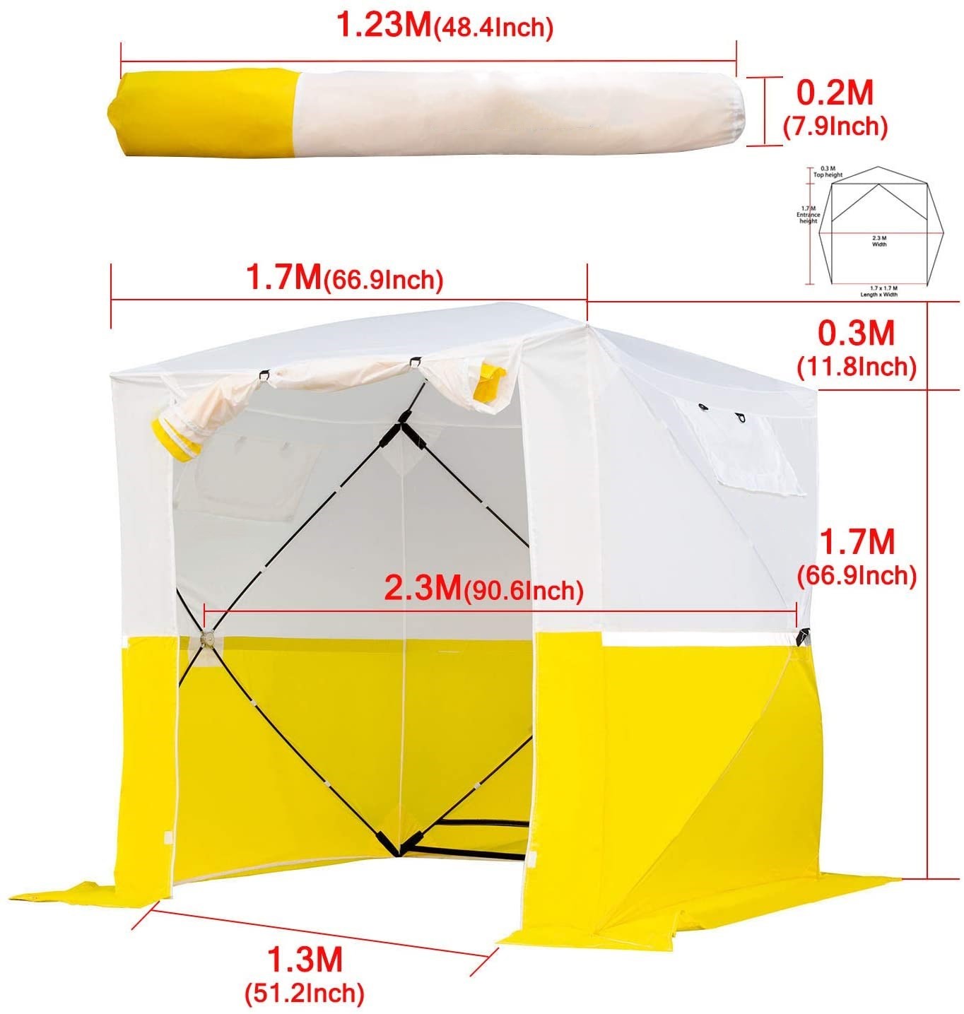 Instant Pop Up Oxford Garden Event Shelter For Fishing ISO9001