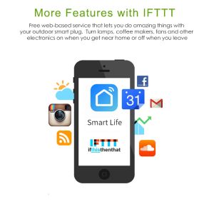 2 Sockets WIFI Smart Plug Home Wireless Remote Control Timer Compatible With