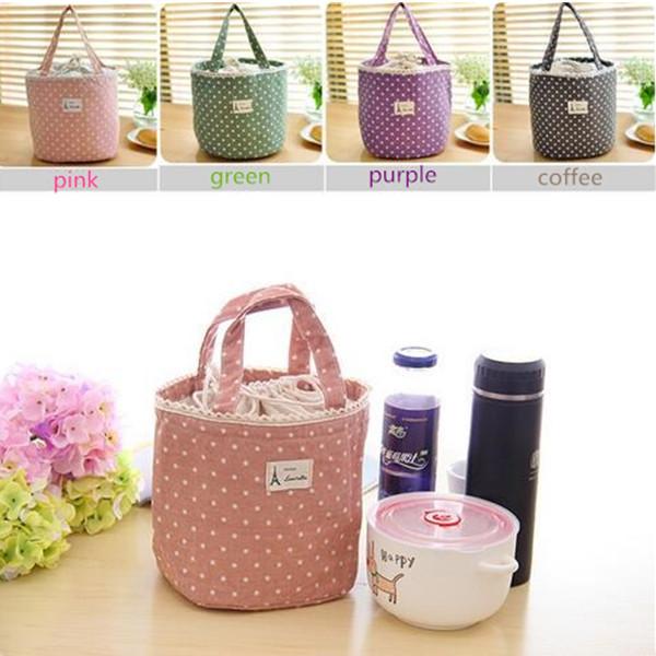 High quality lovely portable insulated lunch bag reusable school cooler pouch