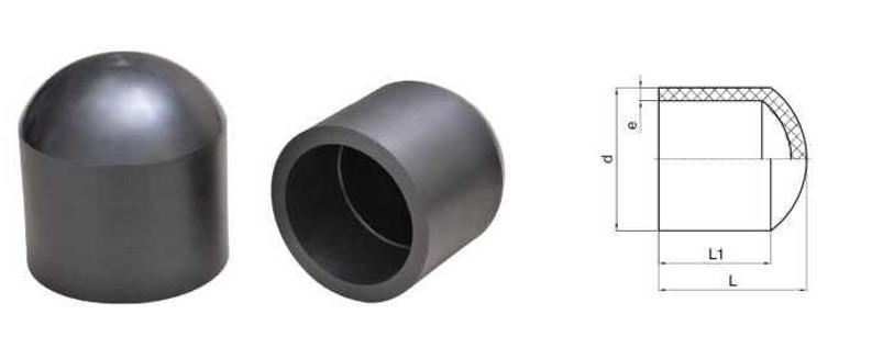 SDR11 SDR17 SDR17.6 PE DN32-DN355 Spigot End Cap PE Fusion Fittings