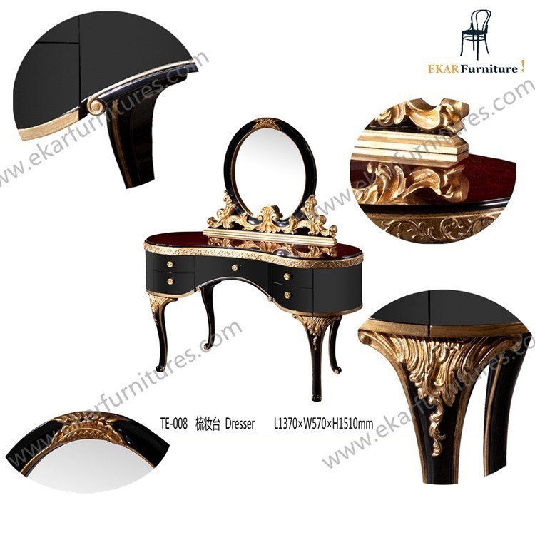 Classic italian dressers salon dressing table luxury dresser TE-008