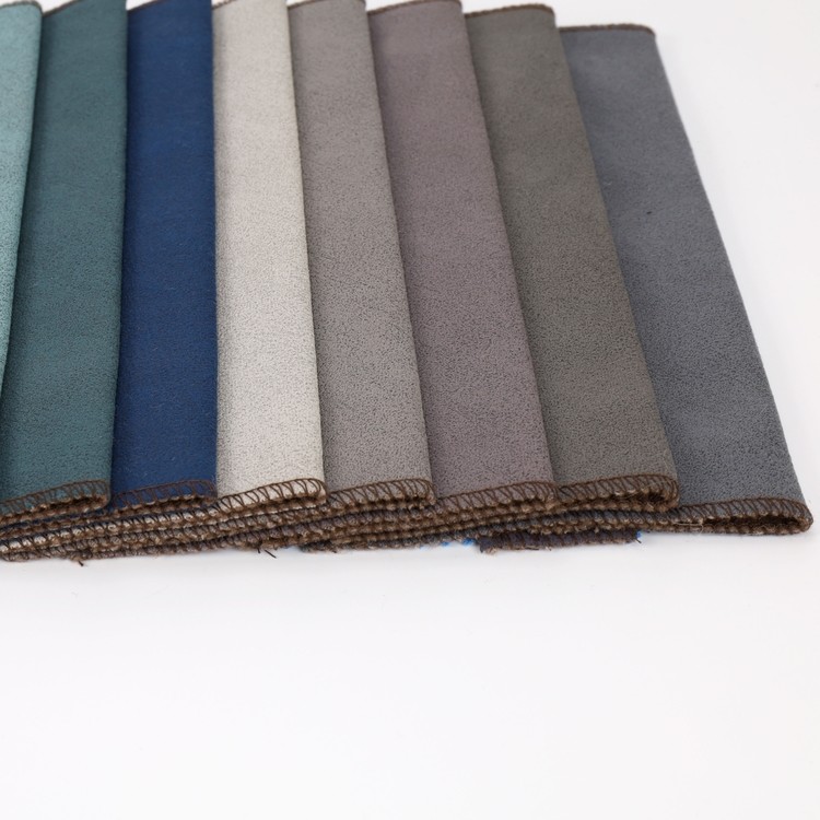 Soft Faux Leather Home Textile Suede Sofa Fabric Knitting