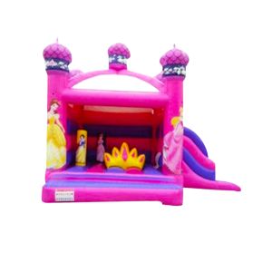 Princess Inflatable Bouncy House jumping With Pillar And Crown