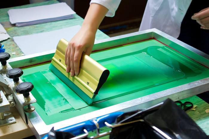High Tension Polyester Silk Screen Printing Mesh Plain Weave White And Yellow Color