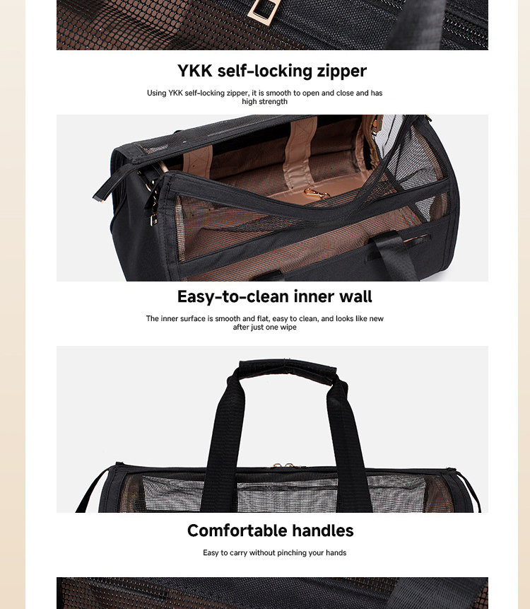 Pet Travel Carrier Bag Nylon Portable Luxury Pet Dog Carrier Outdoor Ventilation