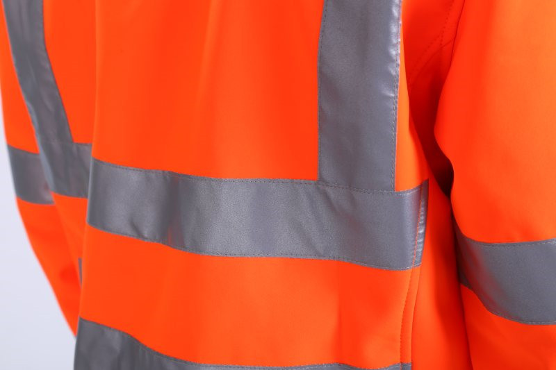 HIVIS Winter Work Clothes , OEM Hi Vis Work Gear For cold weather , reflective Softshell jacket