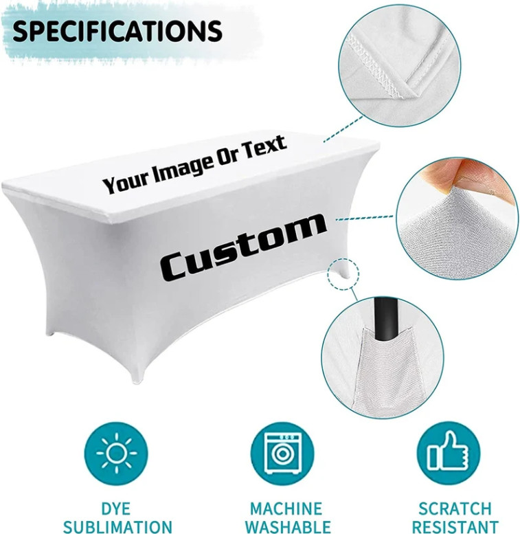 Square 290gsm Portable Reception Desks Advertising Trade Show Reception Desk