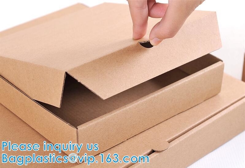 Custom Printed Corrugated Cardboard Recycle Paper Pizza Box Custom Kraft Paper Pizza Box, Fast Food Box