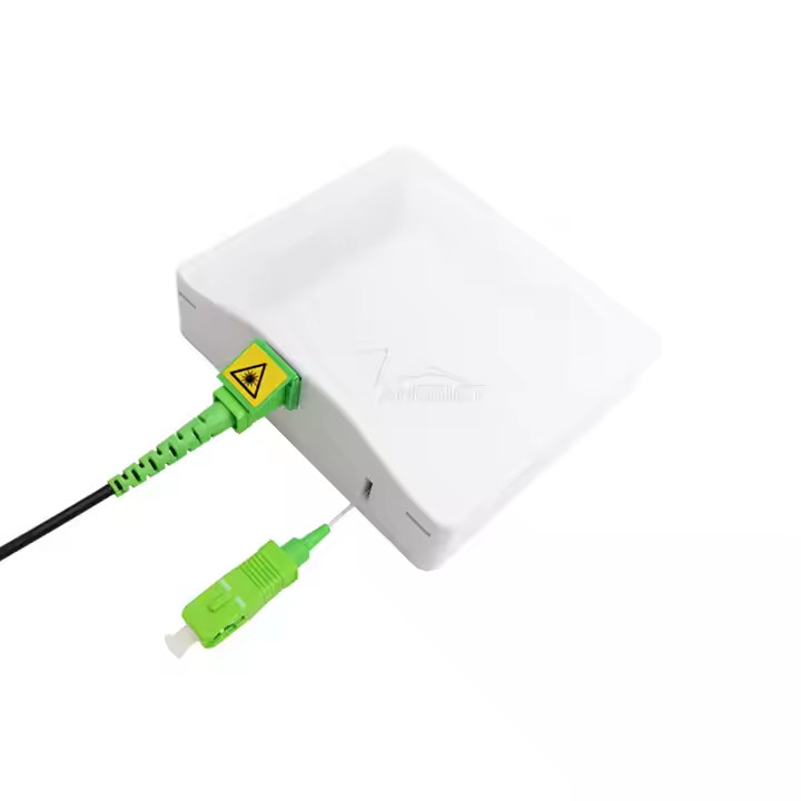 Wall Mounted Fiber Faceplate Box FTTH G657B3 Invisible Optical Fiber Cable SC/APC