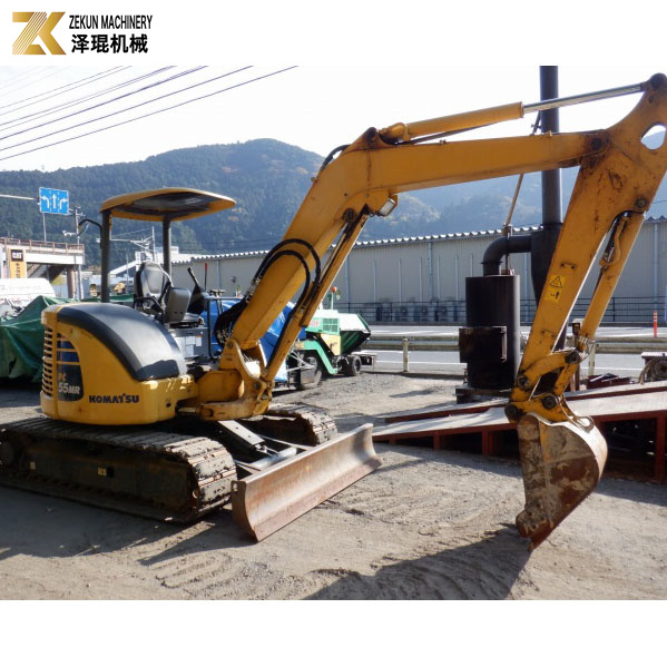 Japan Small Bagger 5.5Ton Used Komatsu PC55 Excavator PC55MR PC55MR-2 Manual