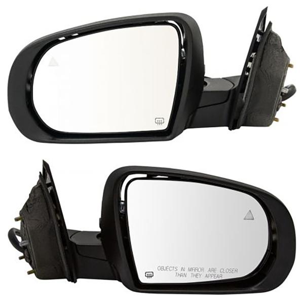 Jeep Cherokee Black Plastic Car Exterior Mirror Electronic Heating Defogging