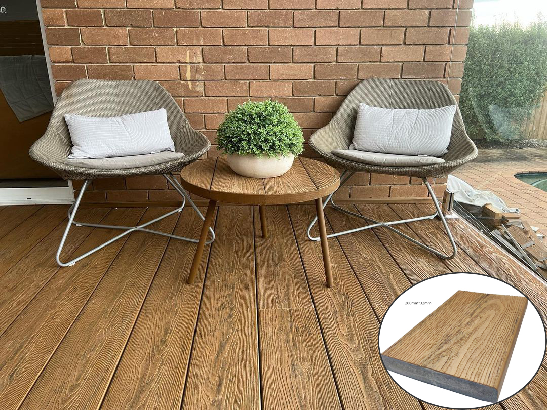Wood Grains Optional 2022 LIKEWOOD Outdoor PVC Composite Decking for Terrace Landscape