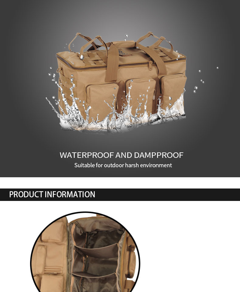 55L Capacity Multi-functional Waterproof Shoulder Backpack for Traveling and Camping
