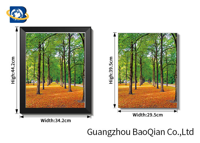 Customized Traditional Scenery 3d Flip Art Photo with Waterfall For Wall Decoration