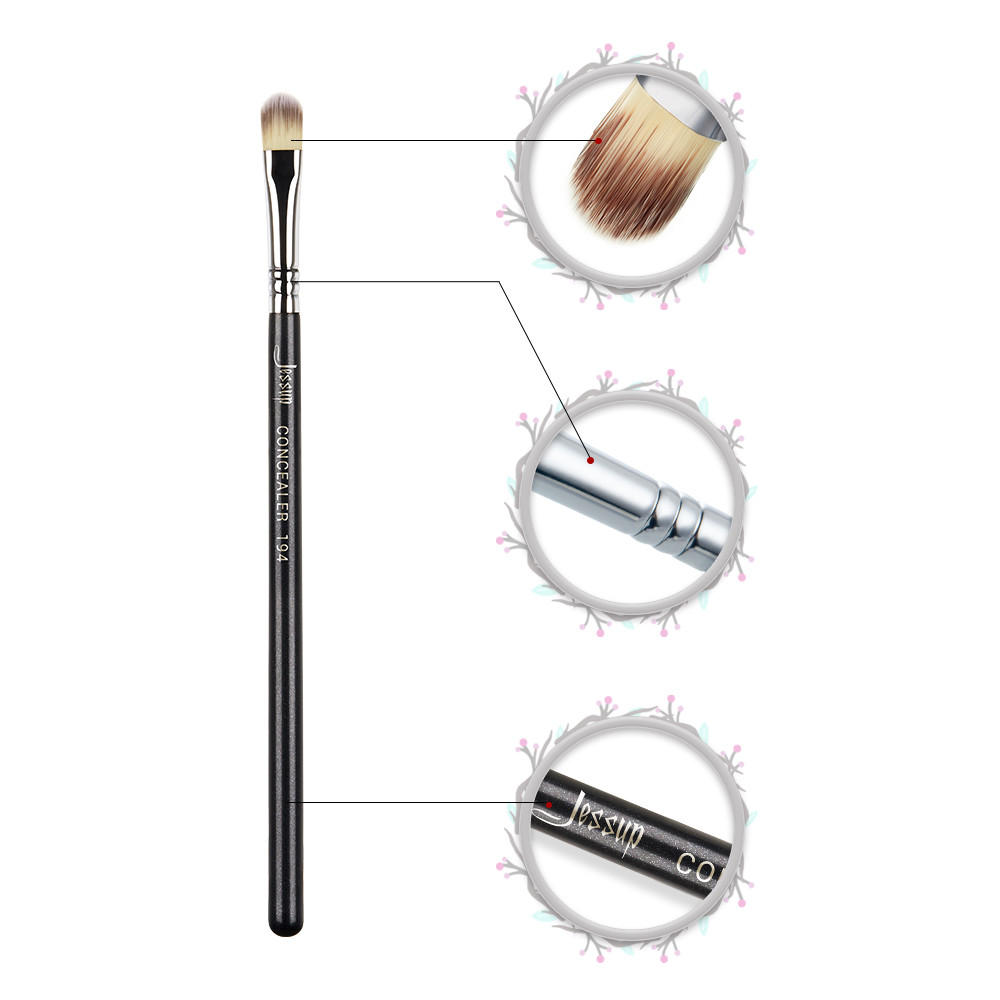 Concealer Hand Sculpted Jessup Makeup Brushes Wood Handle