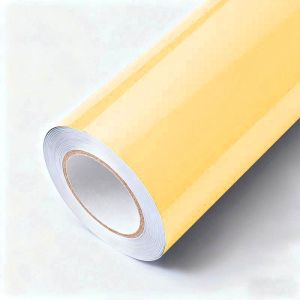  1.52mx17.5m Color Vinyl Wrap Anti Scratch Gloss Yellow Vinyl Wrap OEM / ODM HYC1107 Manufactures