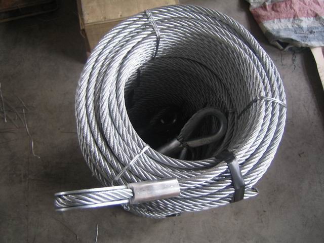 4 Mm Wire Rope Sling Solar Loop Ends Galvanized Steel