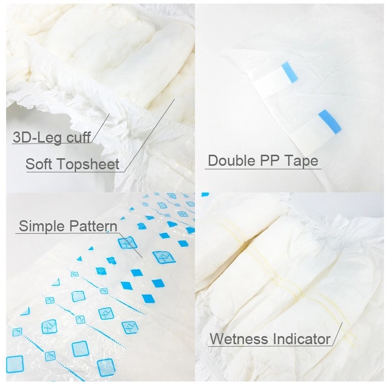 Super Dry All Size Under Wear Skin Care Cotton Unisex Adult Diapers