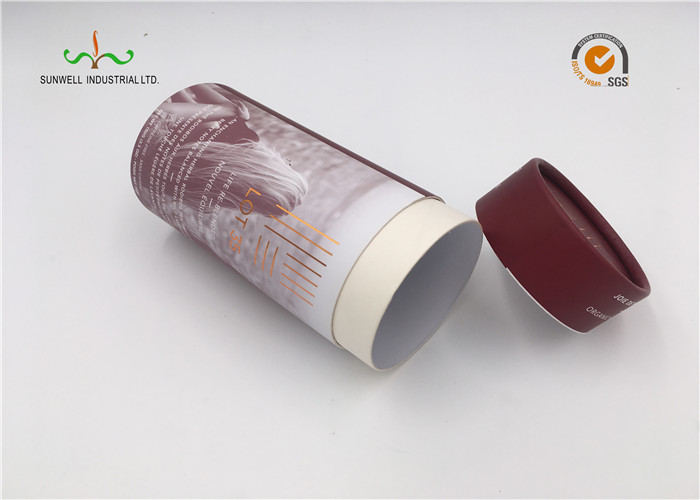 Customized Round Tube Paper Box Packaging For Gifts , Apparels With Lids
